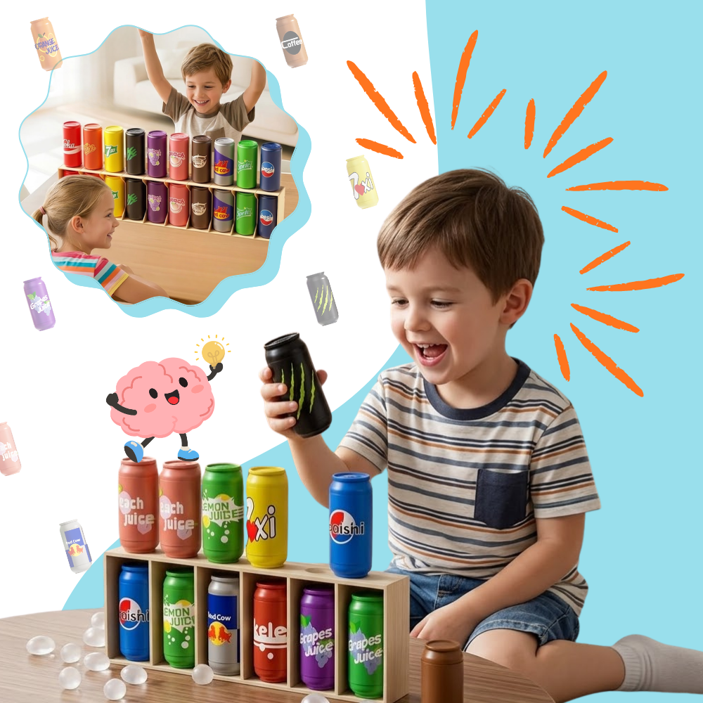 Divertido juego de adivinar botellas para mejorar la memoria - Ozerty