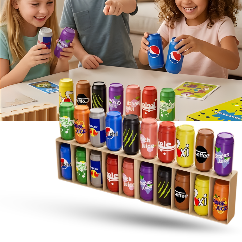 Divertido juego de adivinar botellas para mejorar la memoria - Ozerty