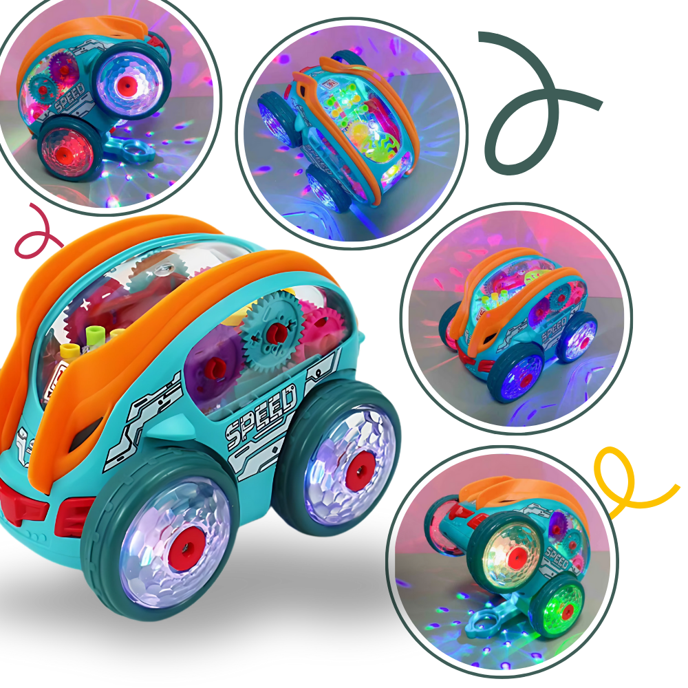 Coche de juguete propulsado por engranajes - Ozerty