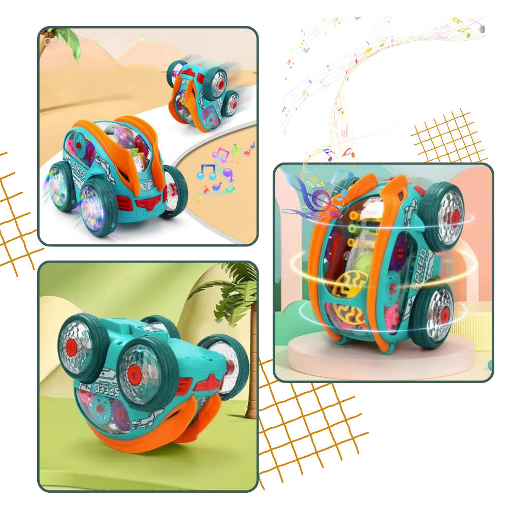 Coche de juguete propulsado por engranajes - Ozerty