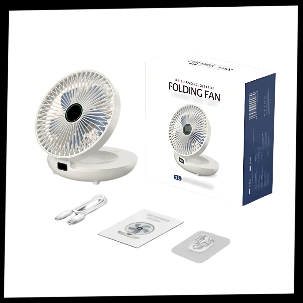 Ventilador portátil con flujo de aire suave
- Ozerty