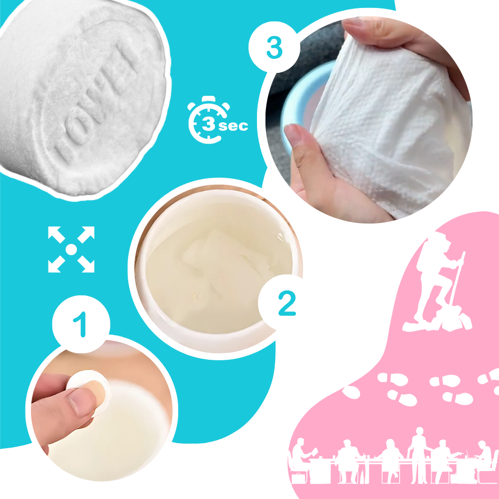 Toallas de algodón comprimidas - Ozerty