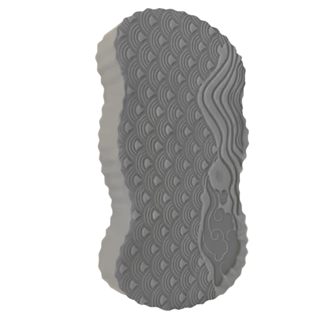 Esponja de baño sueva y exfoliante -Gris - Ozerty