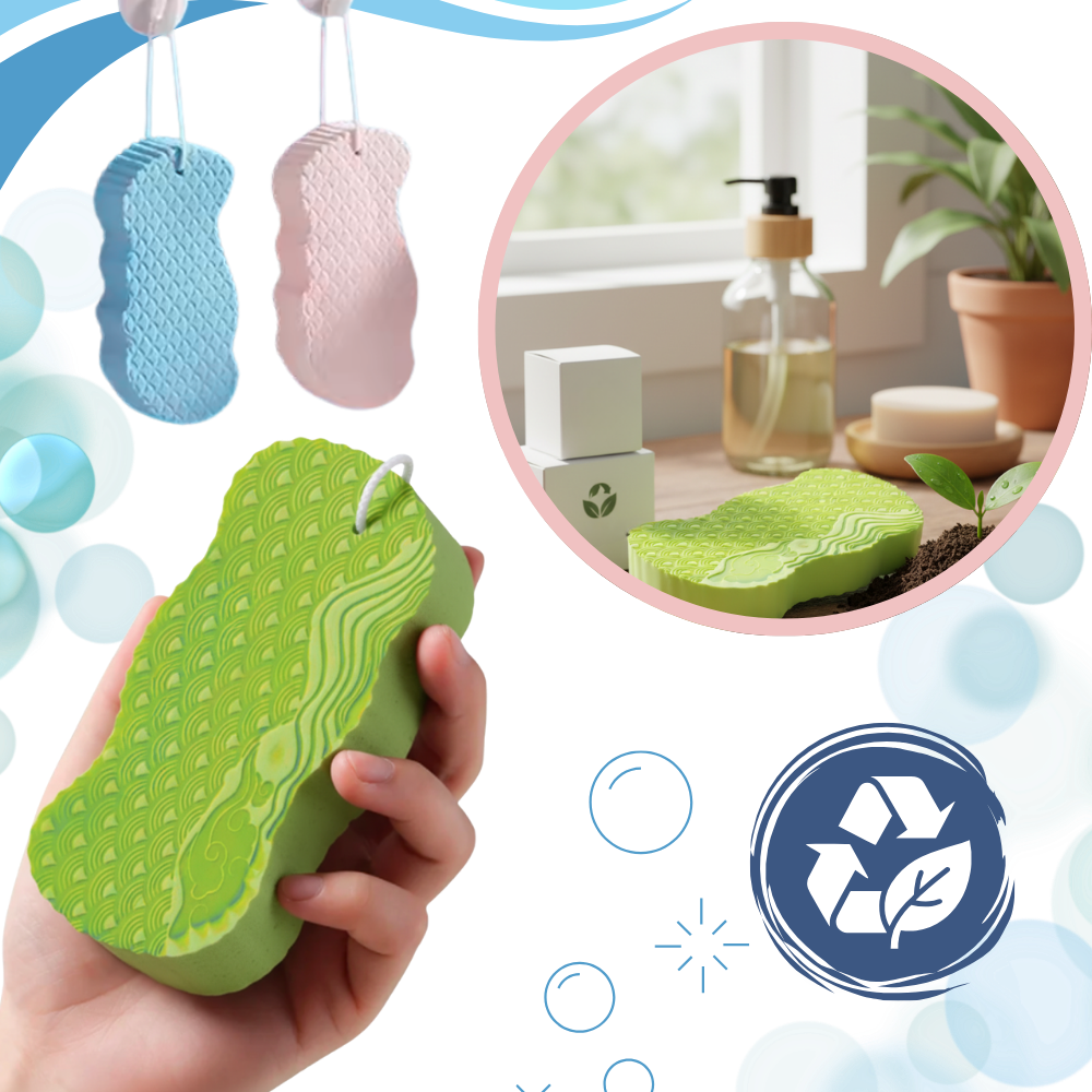 Esponja de baño sueva y exfoliante - Ozerty