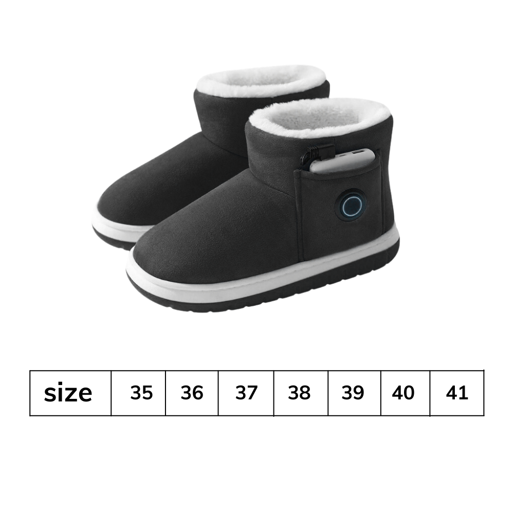 Zapatillas de algodón con calefacción mediante grafeno - Ozerty