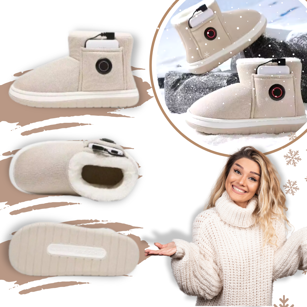 Zapatillas de algodón con calefacción mediante grafeno - Ozerty