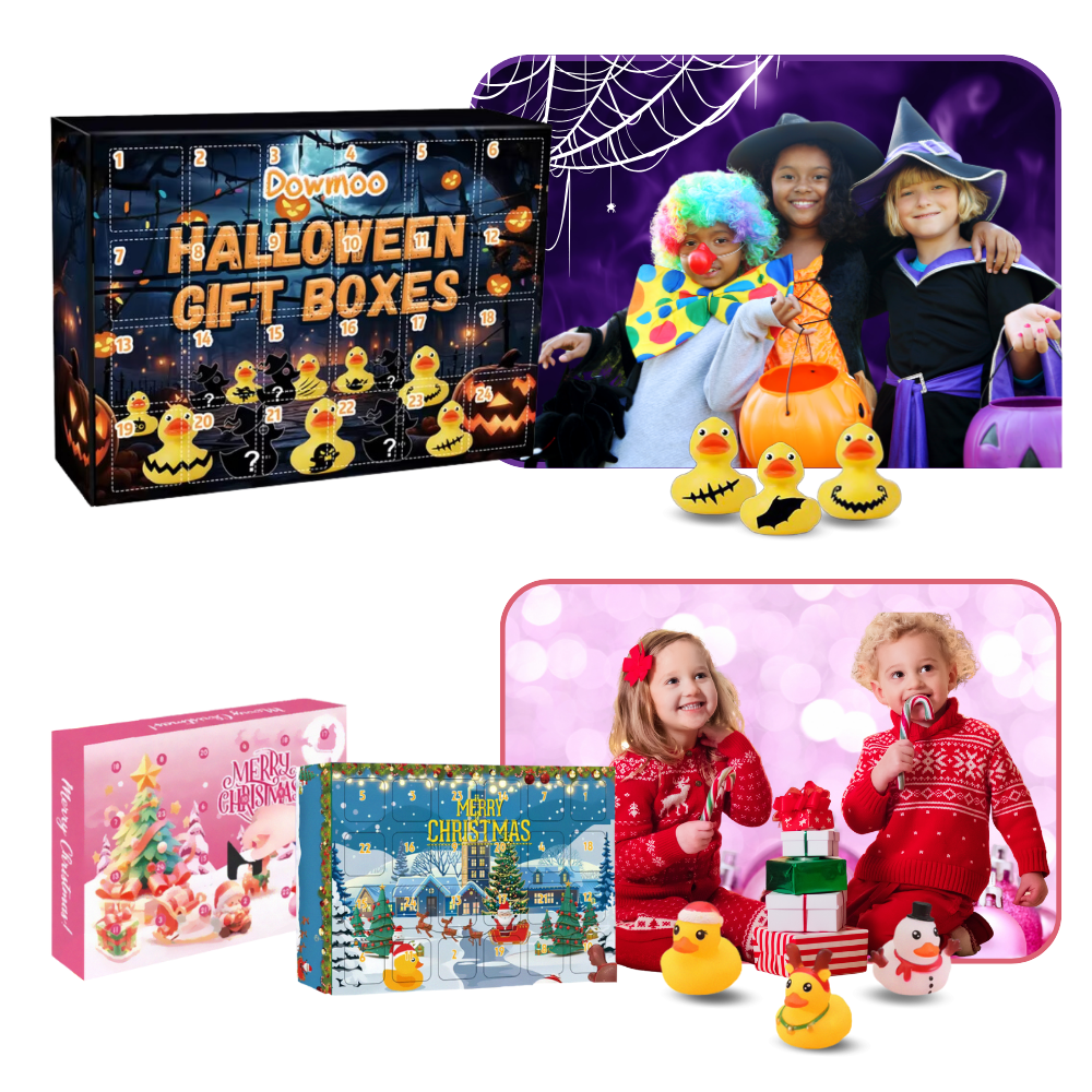 Calendario de patitos de Adviento para Halloween y Navidad - Ozerty