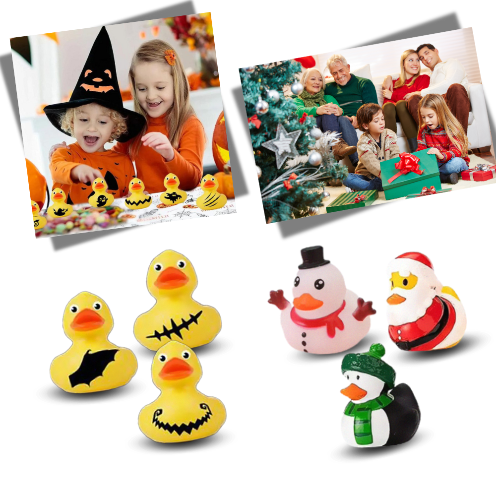 Calendario de patitos de Adviento para Halloween y Navidad - Ozerty