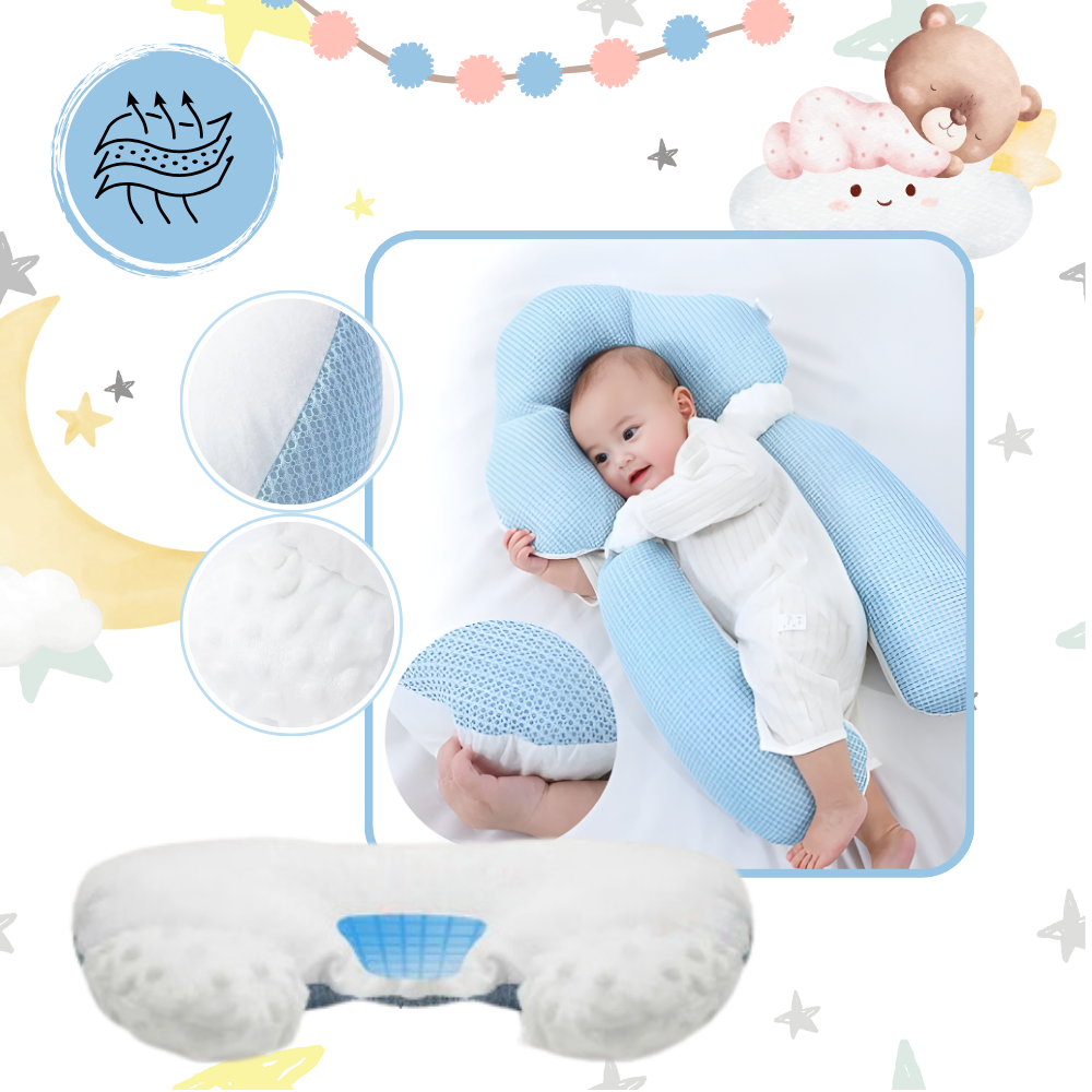 Cojín de lactancia con protección craneal - Ozerty