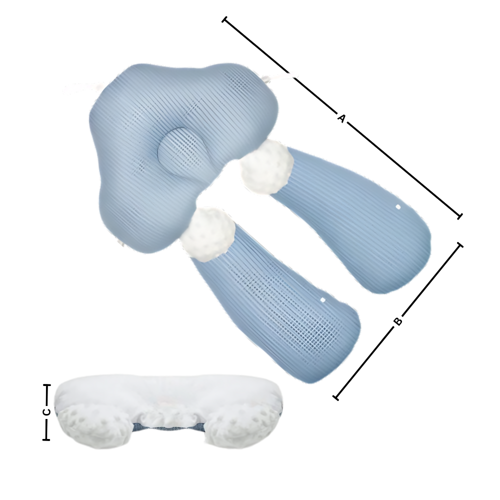 Cojín de lactancia con protección craneal - Ozerty