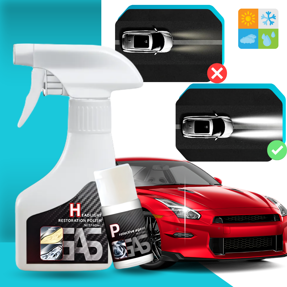 Kit de limpieza y restauración del revestimiento de los faros - Ozerty