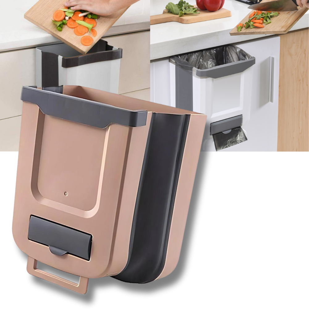 Cubo de basura plegable de gran capacidad - Ozerty