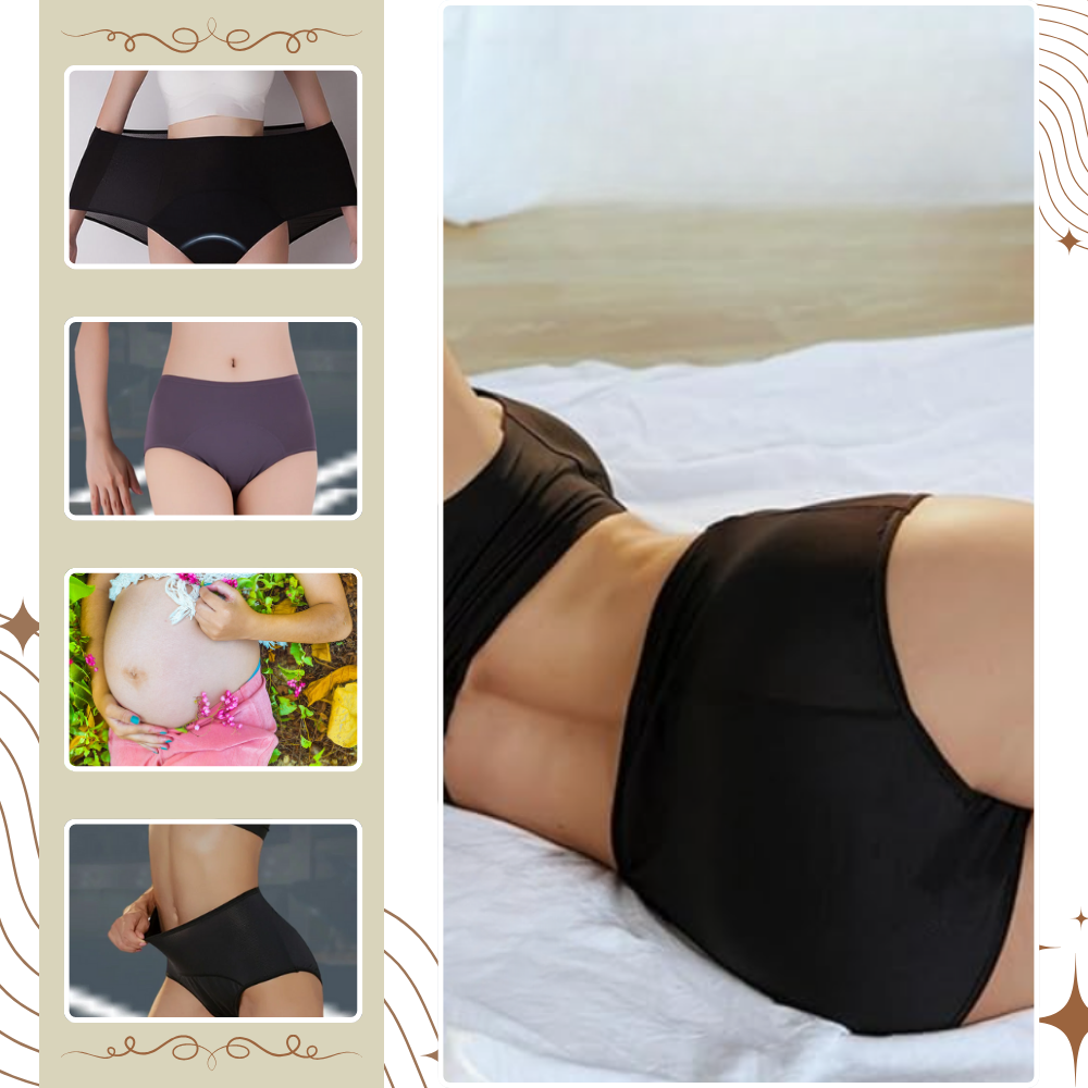 Braguitas de cintura alta para incontinencia - Ozerty