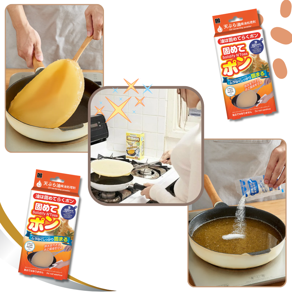 Polvo solidificante de aceite de cocina - Ozerty