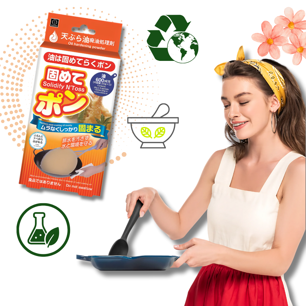 Polvo solidificante de aceite de cocina - Ozerty
