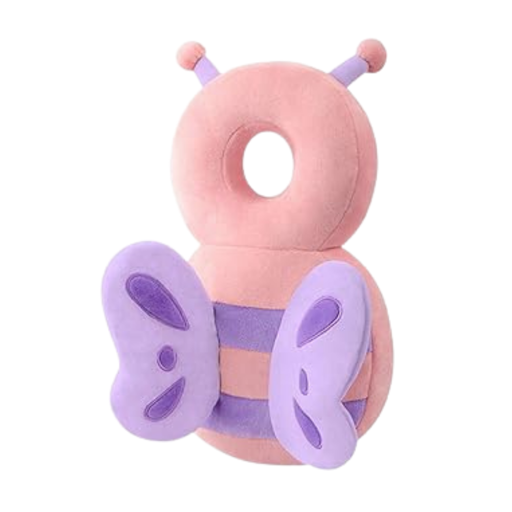 Protector de cabeza infantil hipoalergénico - Mariposa rosa - Ozerty