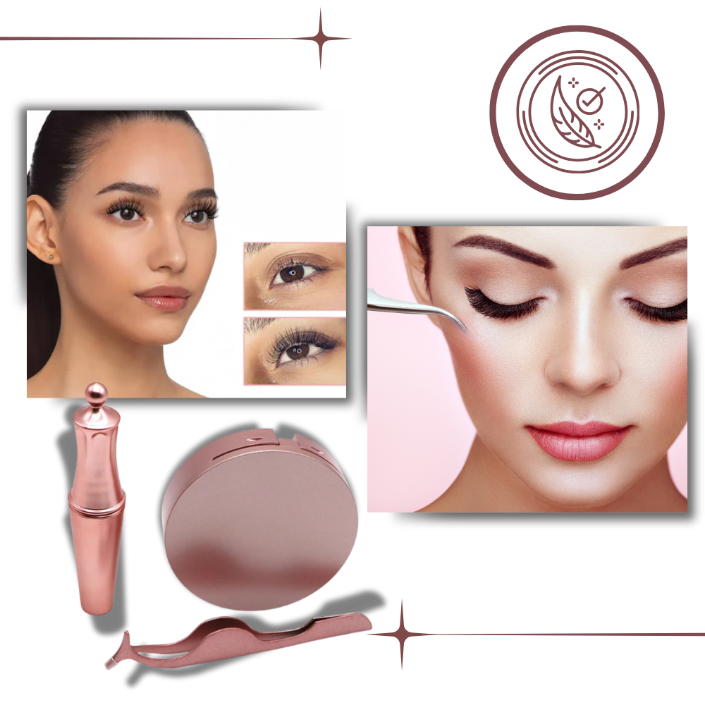 Pestañas hipoalergénicas sin pegamento
- Ozerty