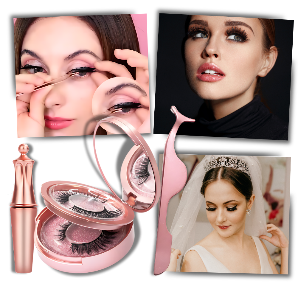 Pestañas hipoalergénicas sin pegamento
- Ozerty