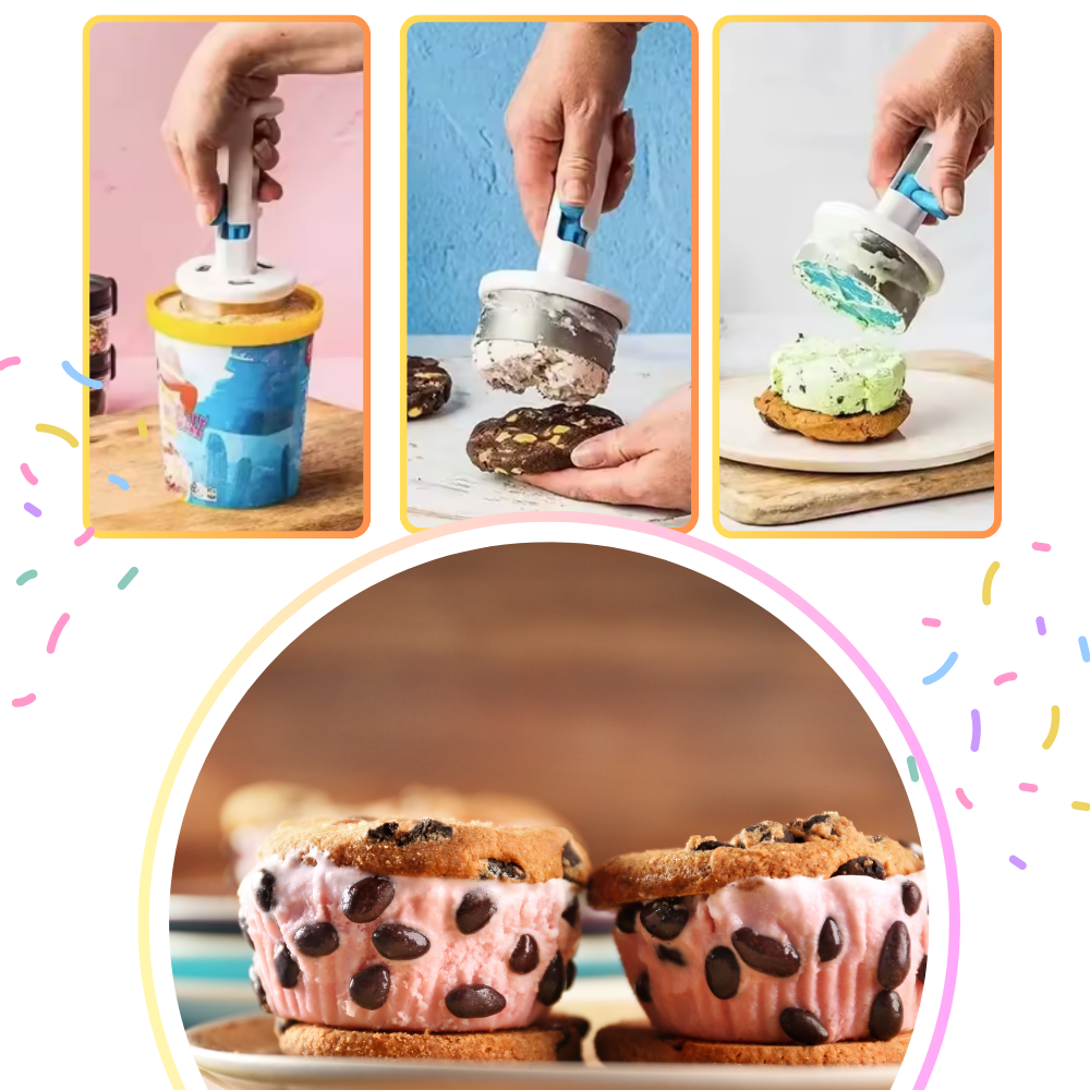 Molde de prensado para hacer helados redondos - Ozerty