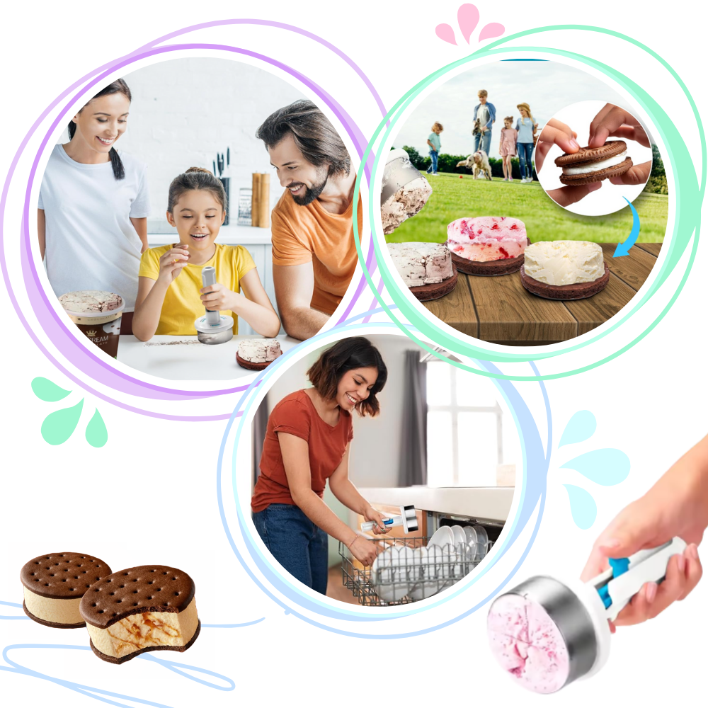 Molde de prensado para hacer helados redondos - Ozerty