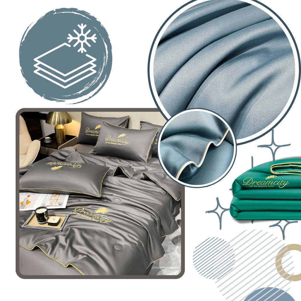 Funda nórdica de lino suave y seda de hielo - Ozerty