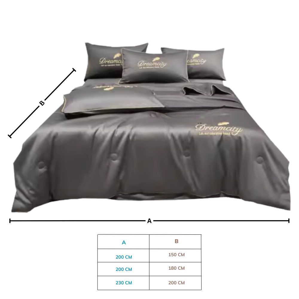 Funda nórdica de lino suave y seda de hielo - Ozerty