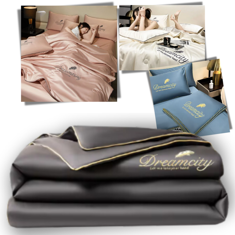 Funda nórdica de lino suave y seda de hielo - Ozerty