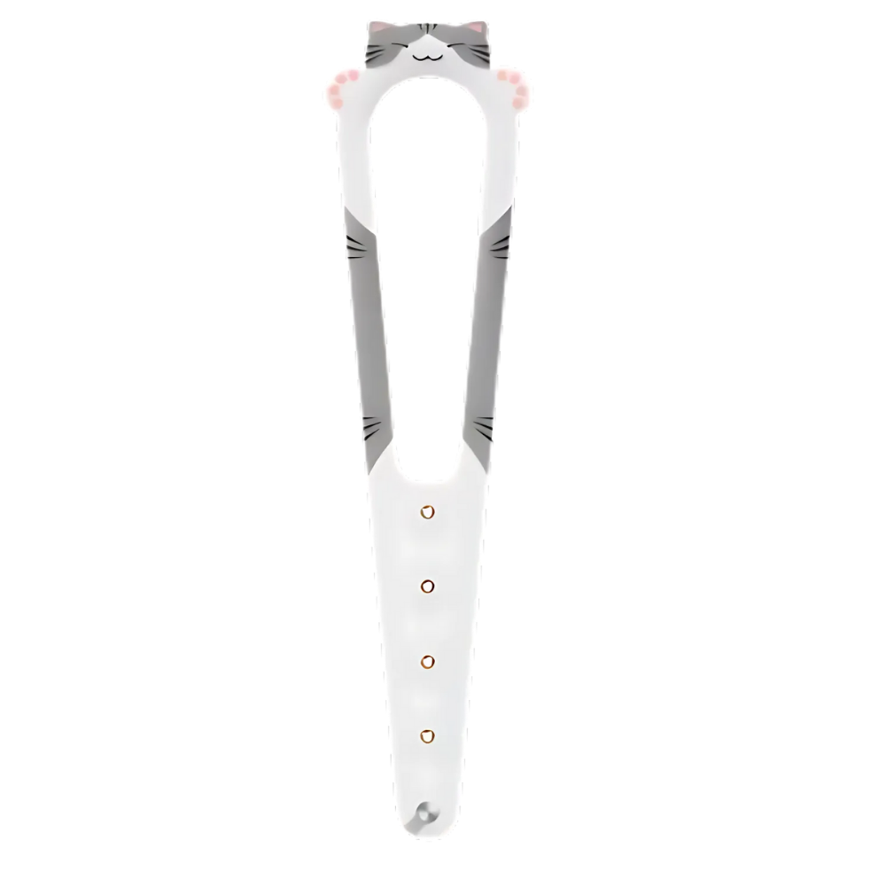 Cierre de puerta para gatos -Blanco y gris - Ozerty