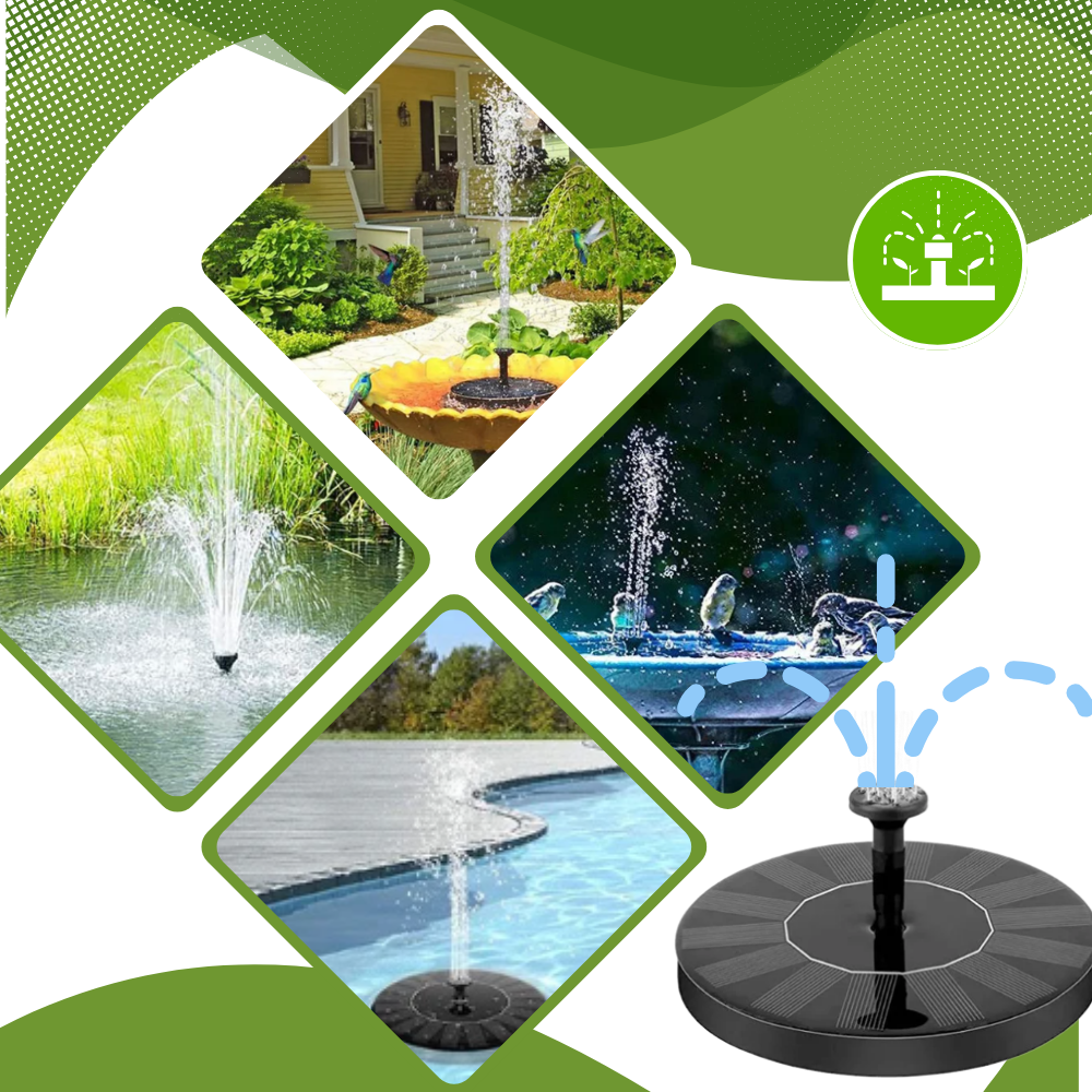 Fuente solar flotante Instant Charm Garden - Ozerty