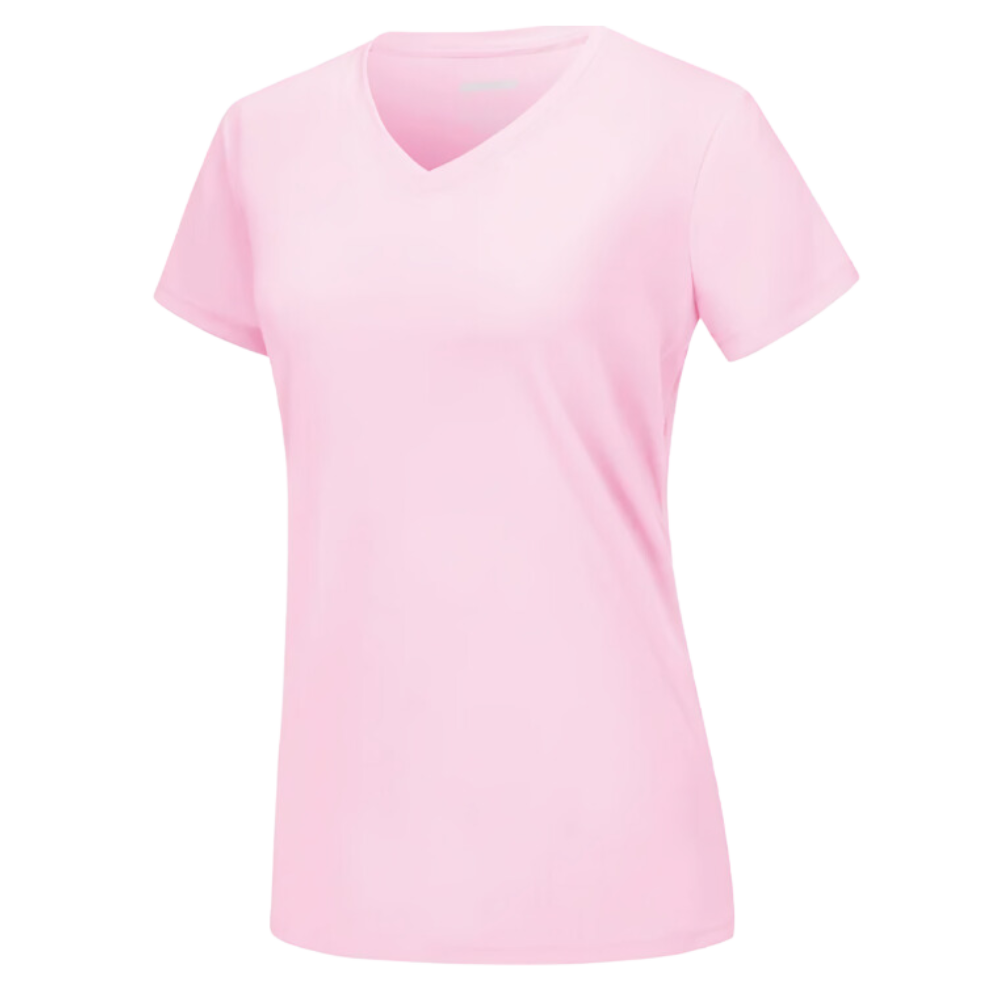 Camiseta de refrigeración instantánea para mujer con cuello de pico
-Rosa claro - Ozerty