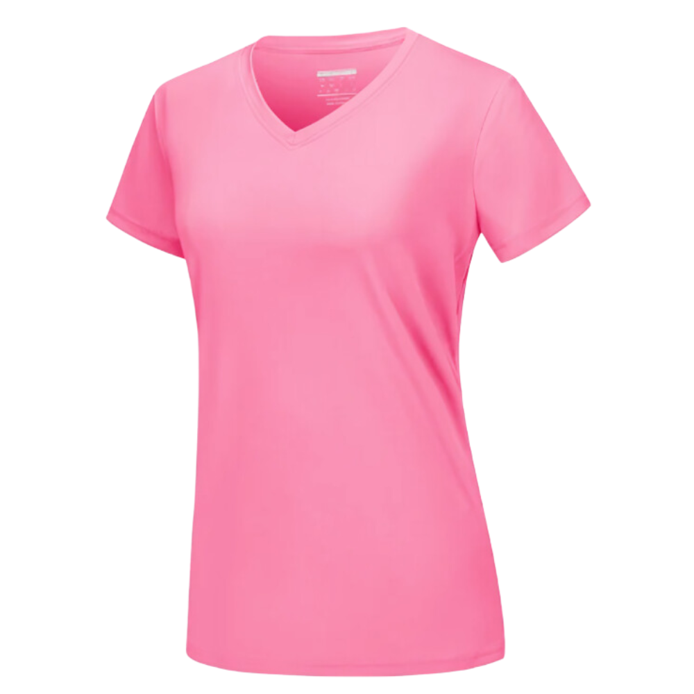 Camiseta de refrigeración instantánea para mujer con cuello de pico
-Rosa Rojo - Ozerty