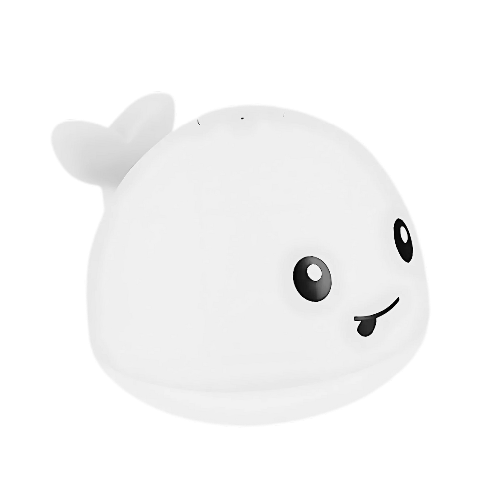 Ballena de juguete con luces para el baño -Blanco - Ozerty