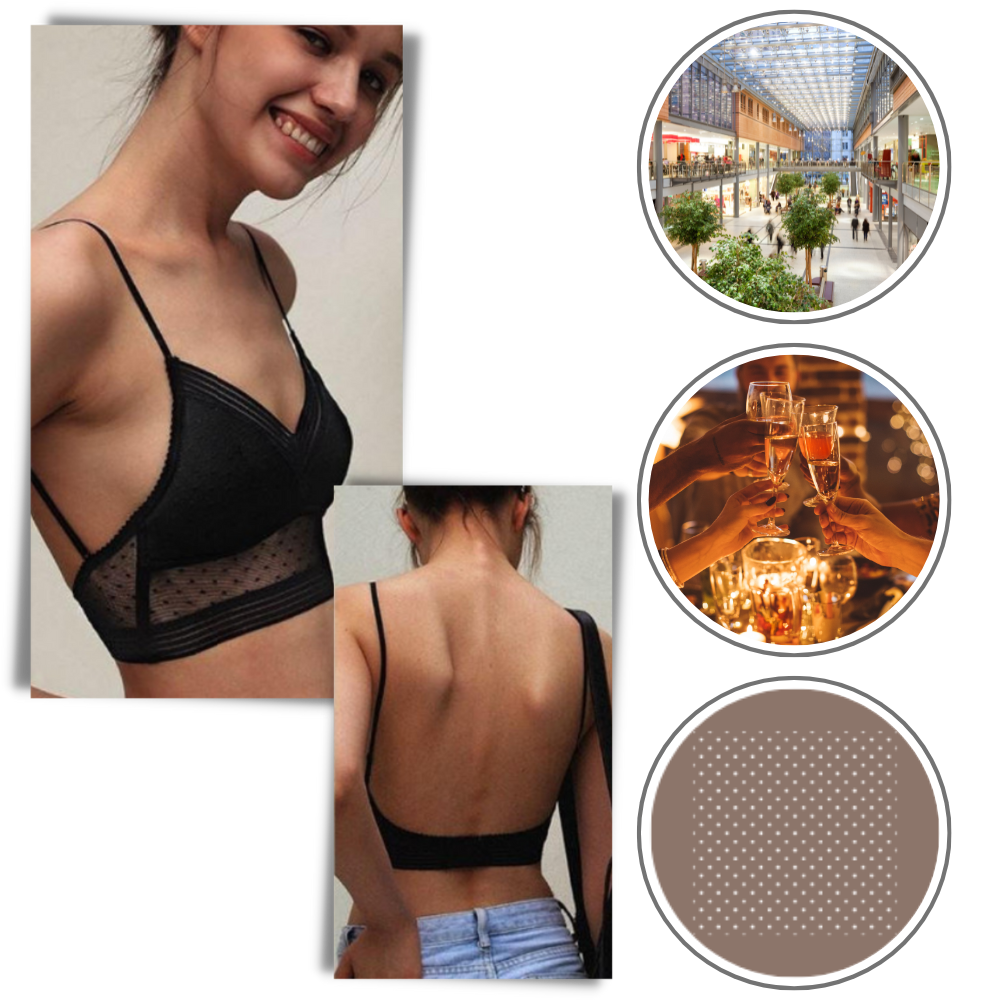 Sujetador con encaje invisible sin costuras
- Ozerty