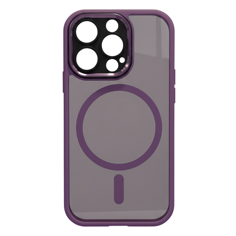 Funda magnética a prueba de golpes para iPhone -Morado oscuro - Ozerty