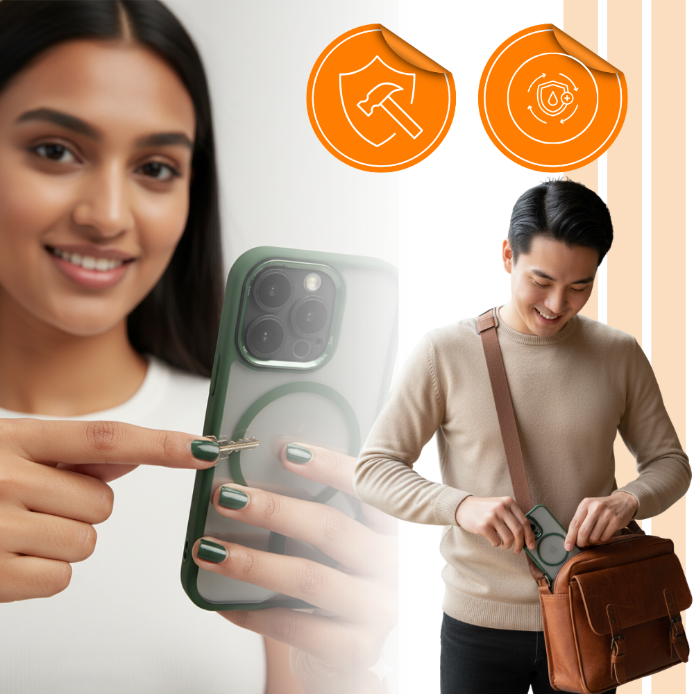 Funda magnética a prueba de golpes para iPhone - Ozerty