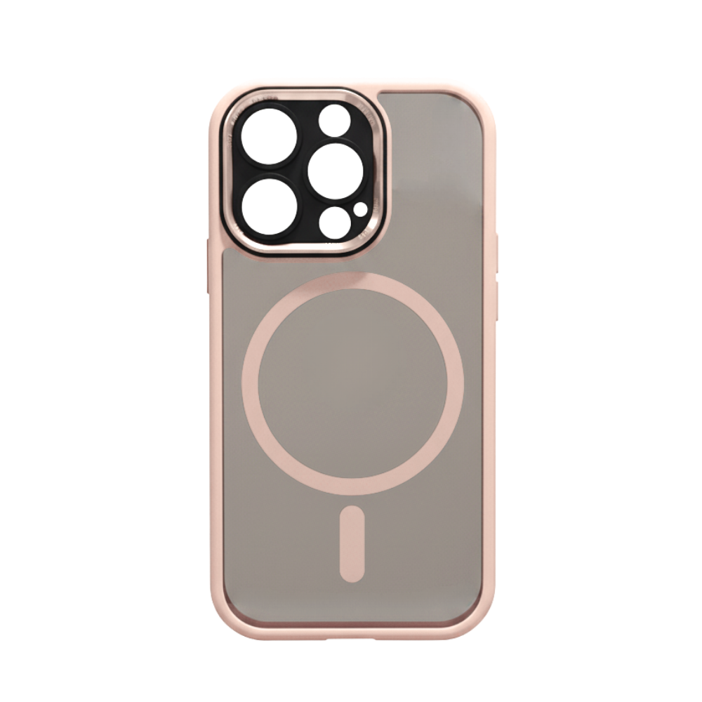 Funda magnética a prueba de golpes para iPhone -Rosa - Ozerty