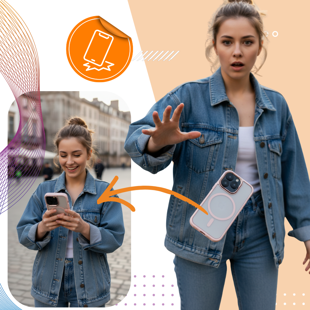 Funda magnética a prueba de golpes para iPhone - Ozerty