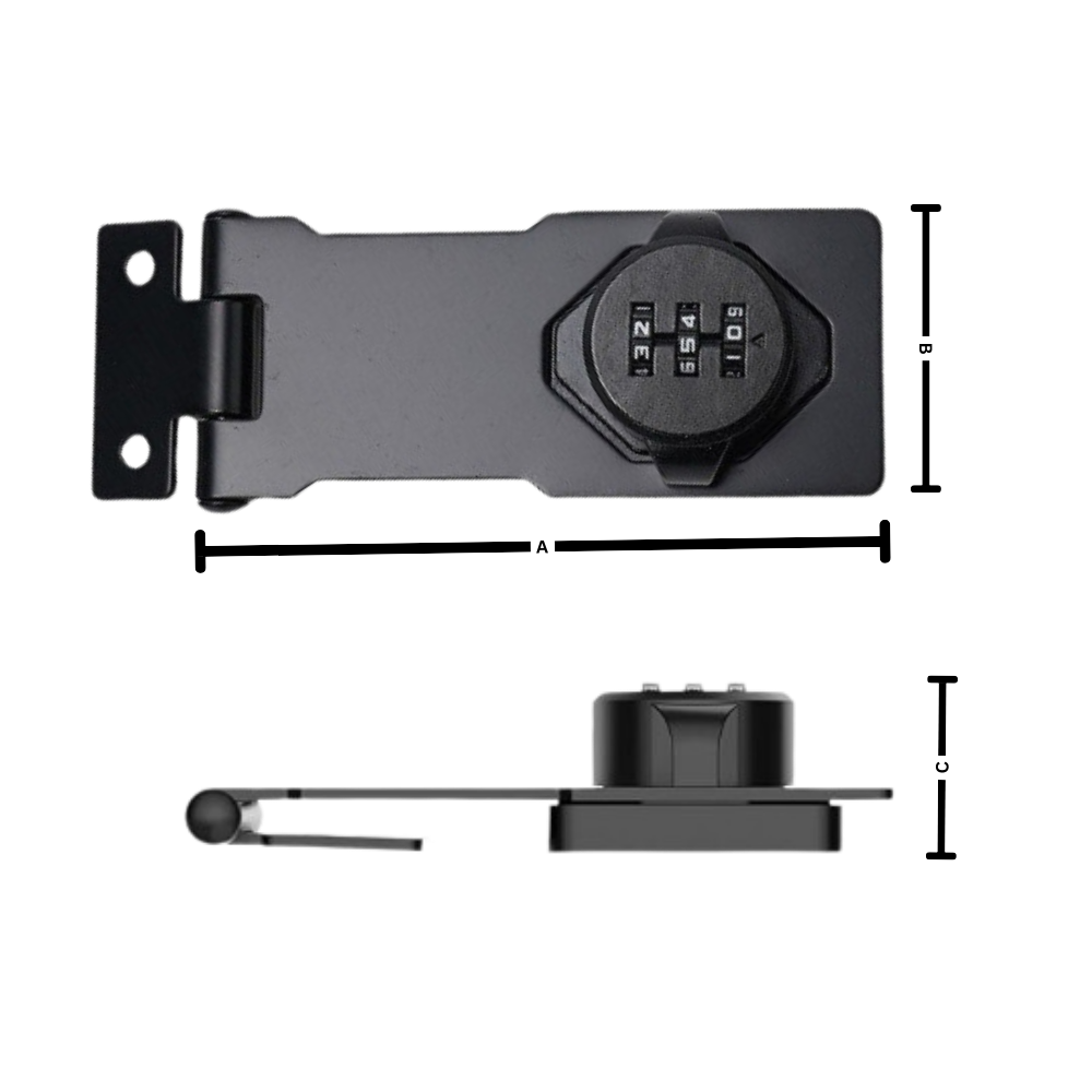 Cerradura de armario de instalación rápida y sin llave
- Ozerty