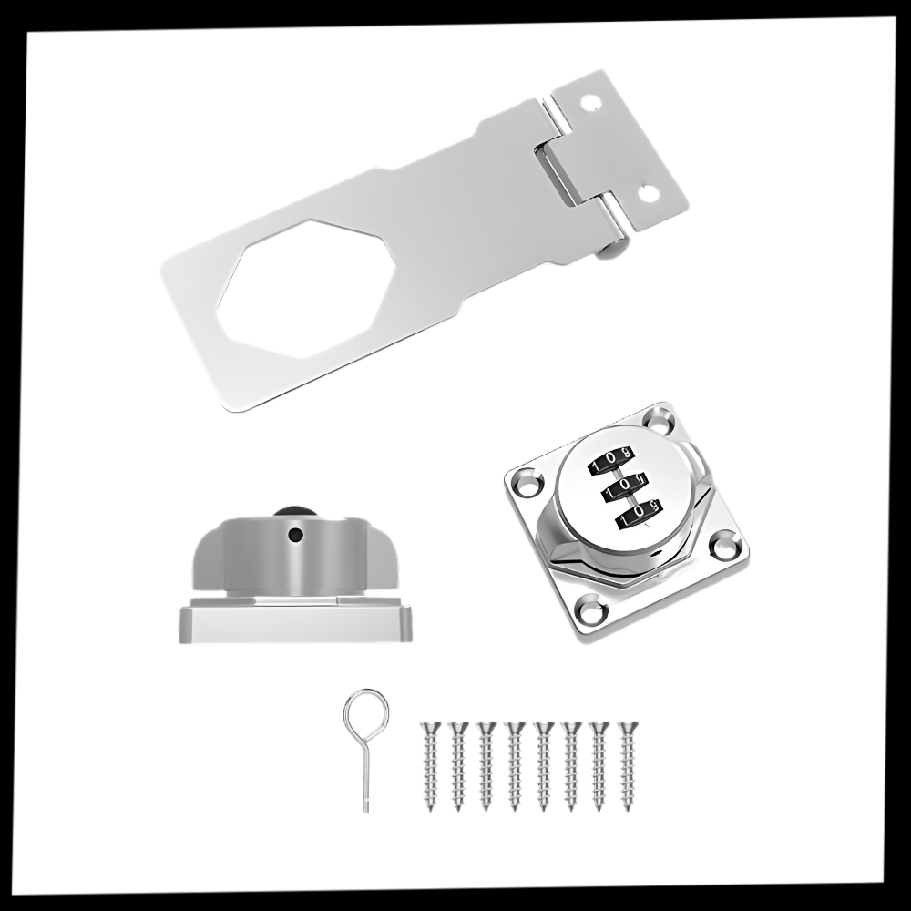 Cerradura de armario de instalación rápida y sin llave
- Ozerty