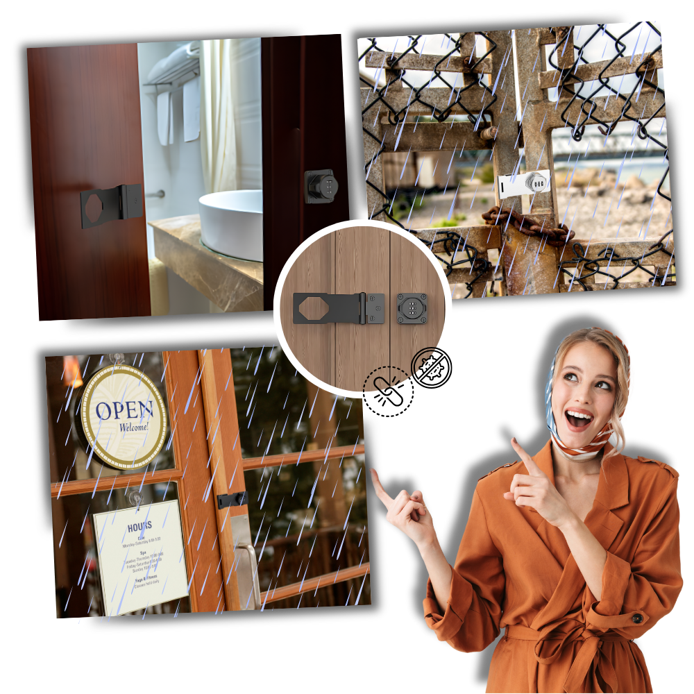 Cerradura de armario de instalación rápida y sin llave
- Ozerty