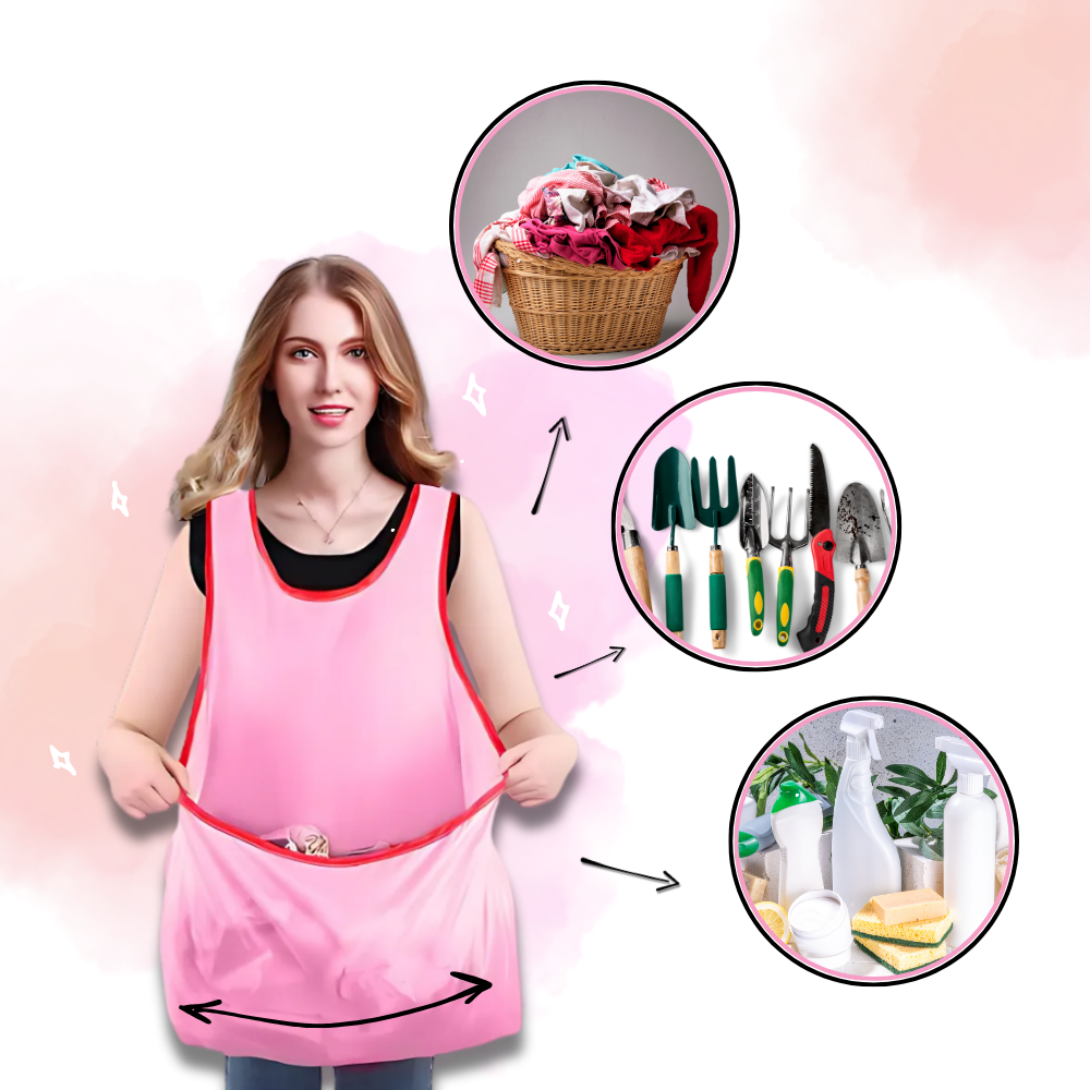 Delantal impermeable con bolsillo grande - Ozerty