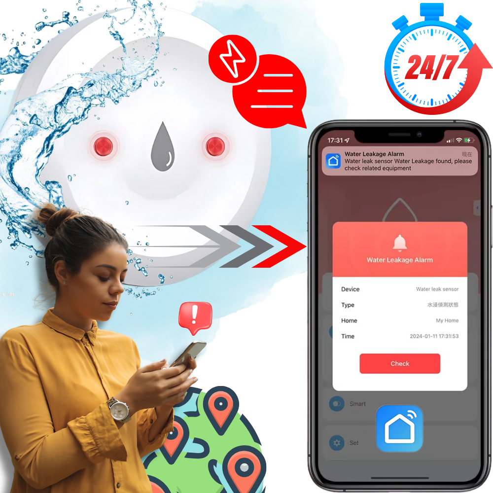 Sensor inalámbrico antigoteo - Ozerty
