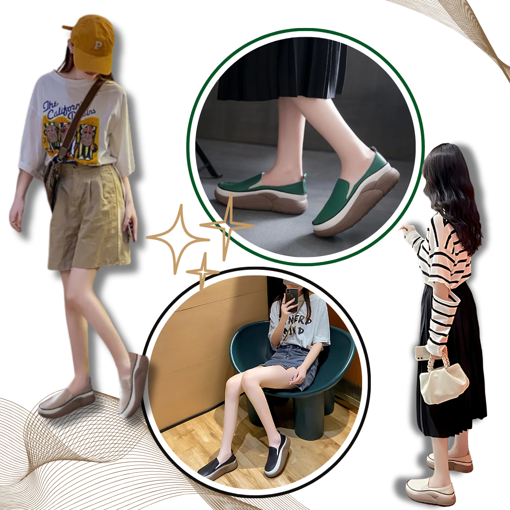 Mocasines ligeros con plataforma blanda
- Ozerty