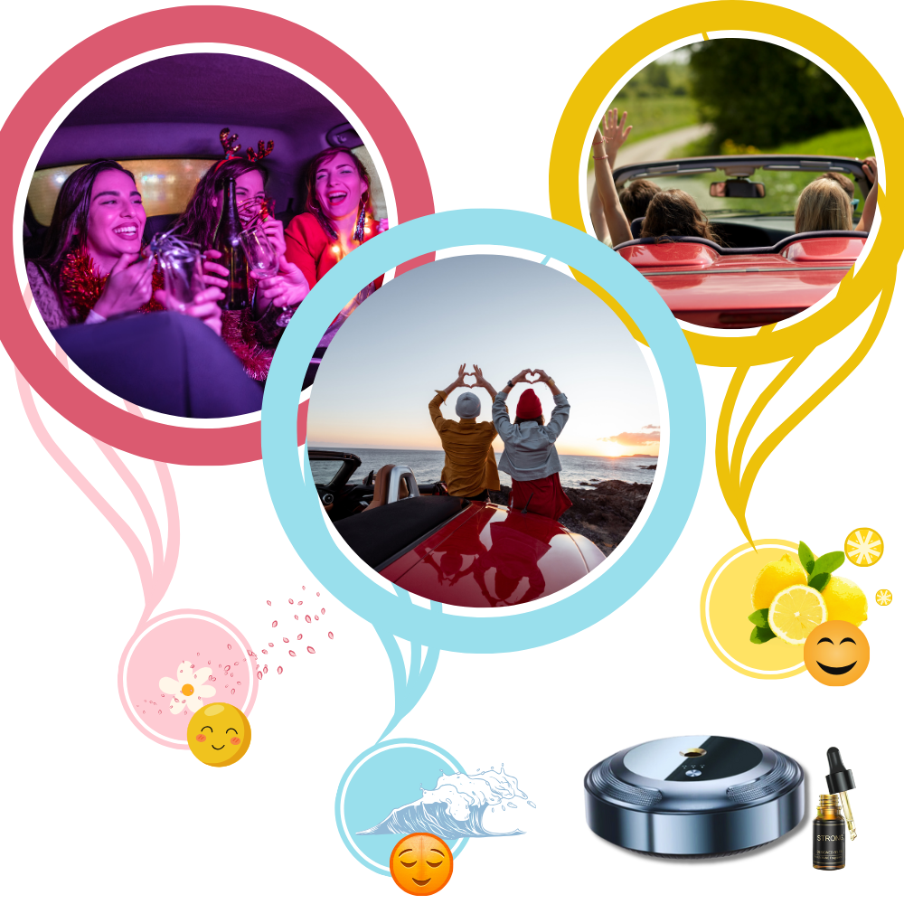 Purificador de aire para coche resistente al calor y de larga duración
- Ozerty