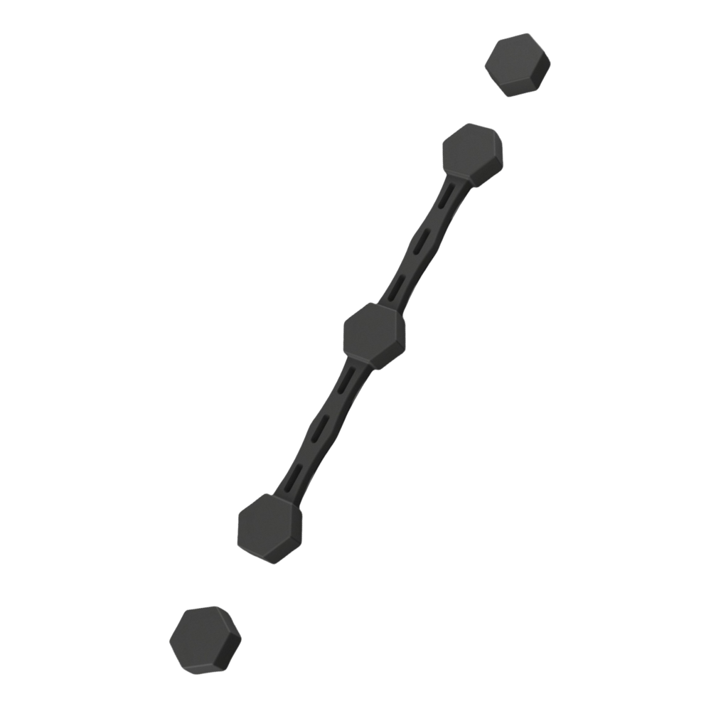 Freidora magnética con broche de pergamino -Negro - Ozerty