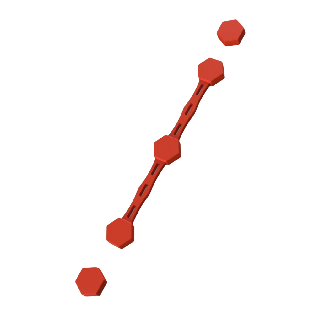 Freidora magnética con broche de pergamino -Rojo - Ozerty
