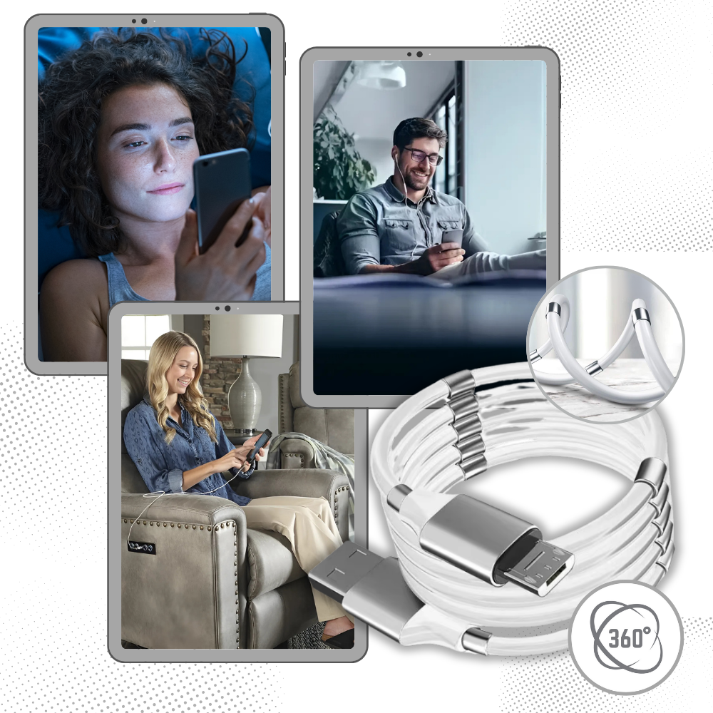 Cable USB flexible magnético - Ozerty