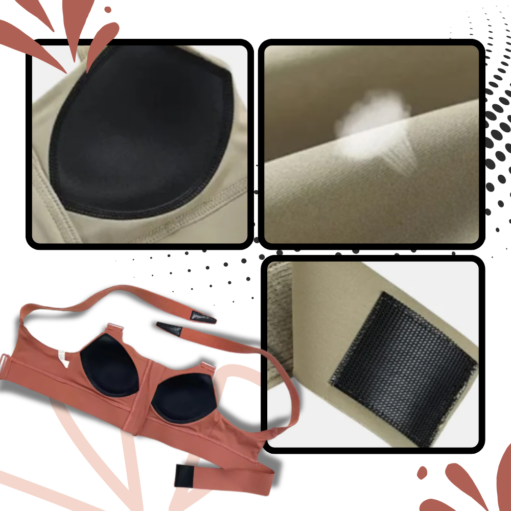 Sujetador deportivo con espalda cruzada y máxima sujeción - Ozerty