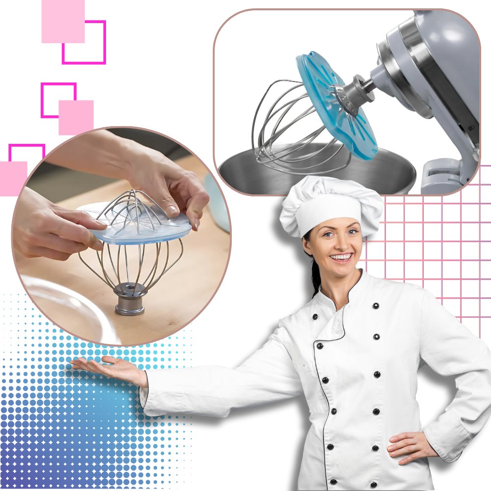 Tapa anti salpicaduras para varillas batidoras - Ozerty