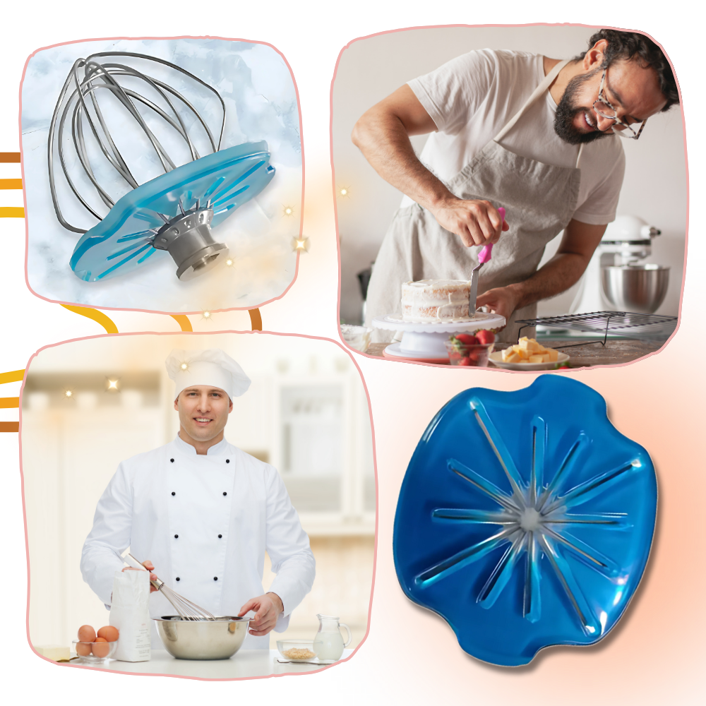 Tapa anti salpicaduras para varillas batidoras - Ozerty